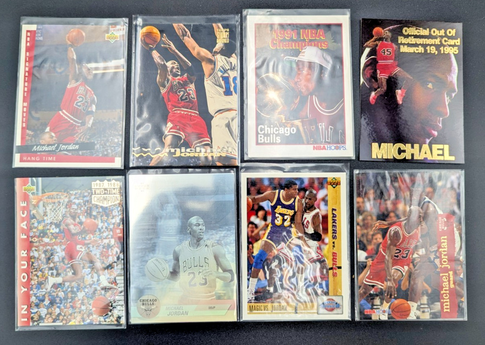 Michael Jordan Basketball Cards Assorted Lot of 8